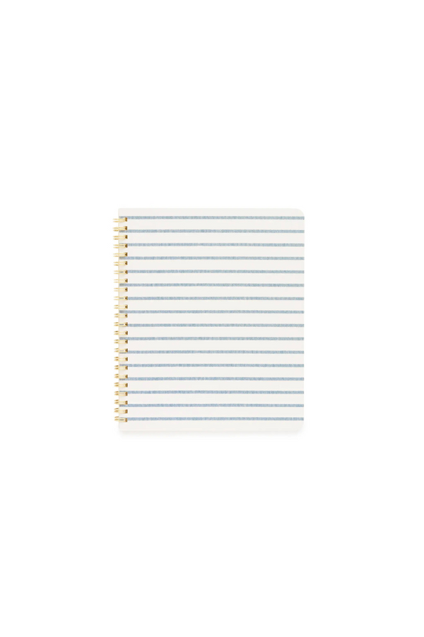 Blue Breton Stripe Notebook