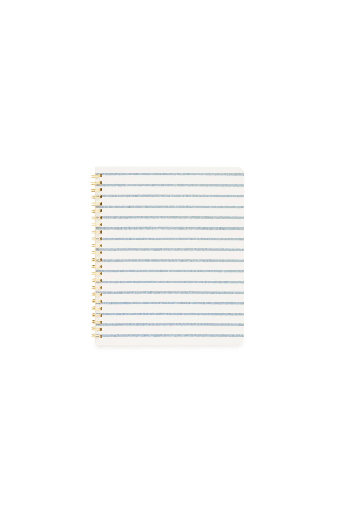 Blue Breton Stripe Notebook