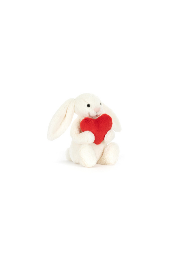 Bashful Red Love Heart Bunny by Jellycat