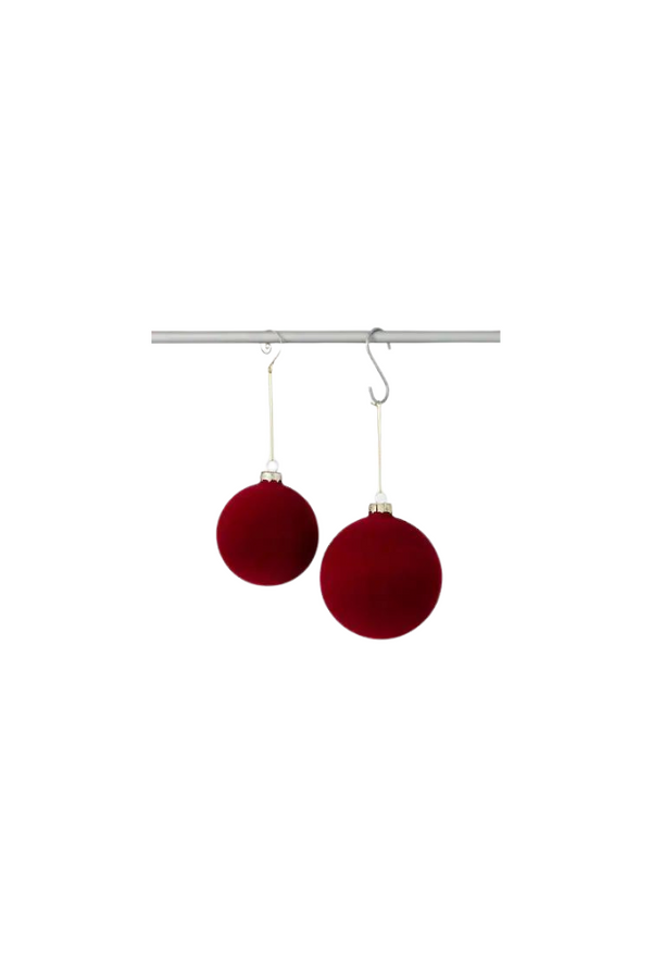 Burgundy Velvet Ornament