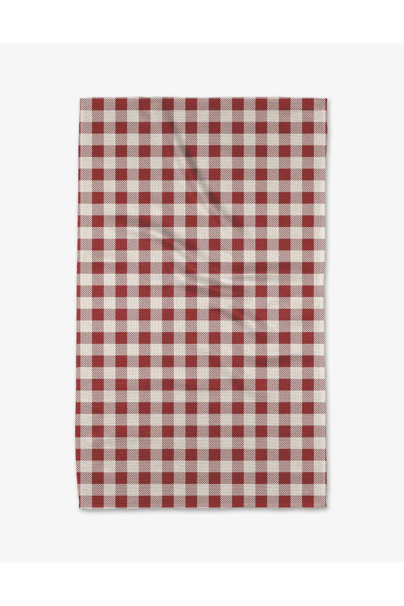 Holiday Geometry House Tea Towel