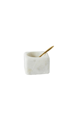 Pinch Pot with Brass Spoon