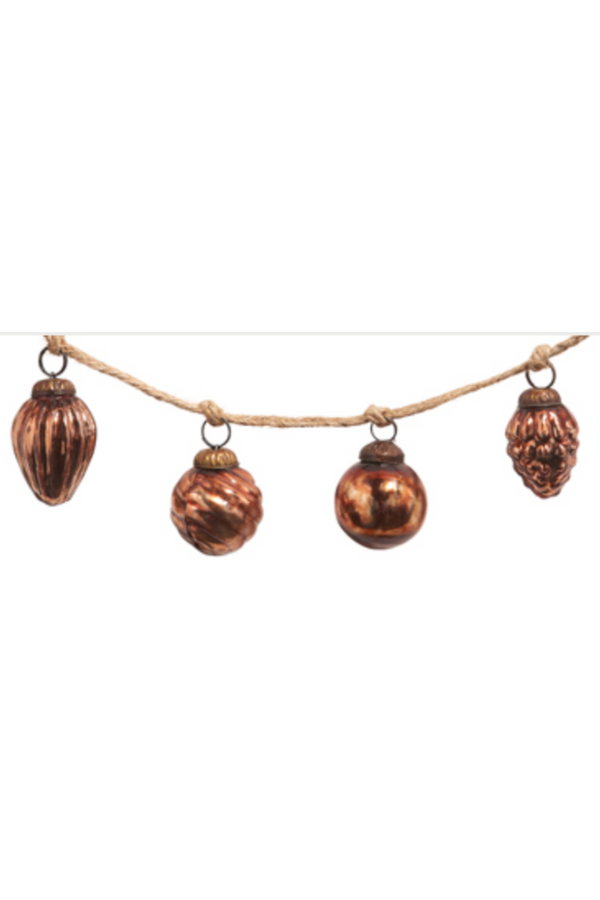 Copper Ornament Garland