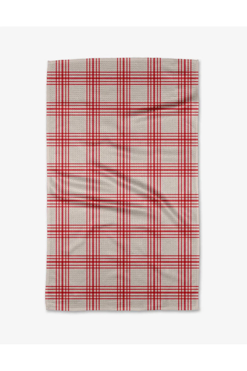 Holiday Geometry House Tea Towel