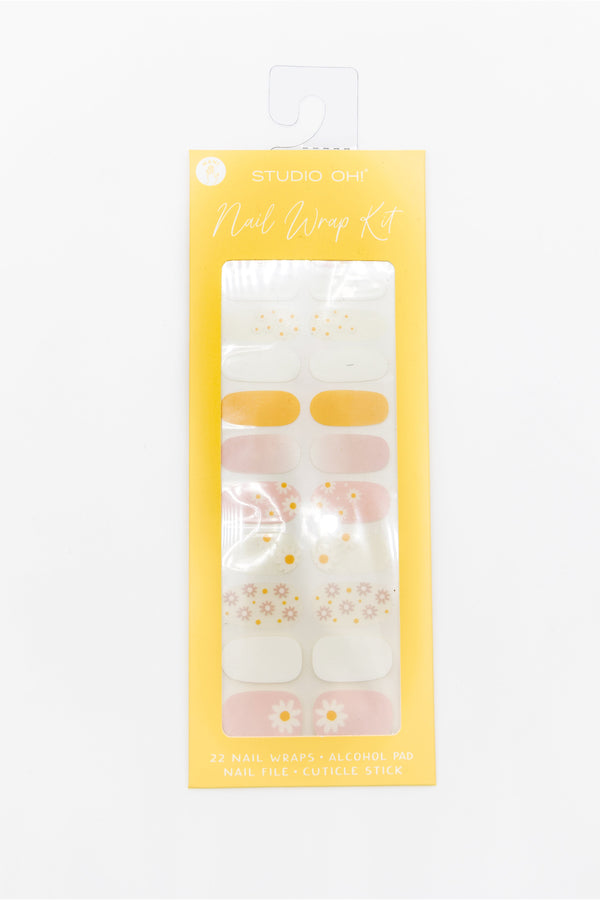 Ditzy Daisies Mani Nail Wrap Kit