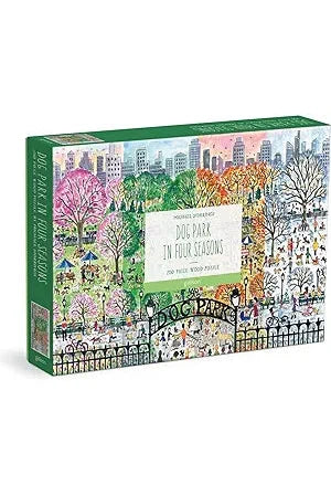 Dog Park In Four Seasons 250 Piece Puzzle
