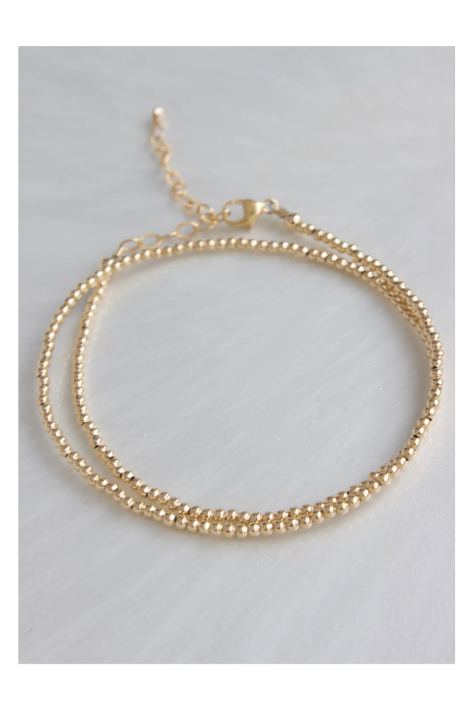 Katie Waltman Goldie Gold Filled Double Wrap Bracelet