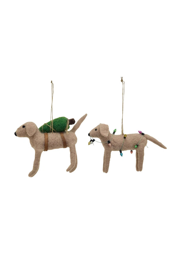 Felt Dog Ornament