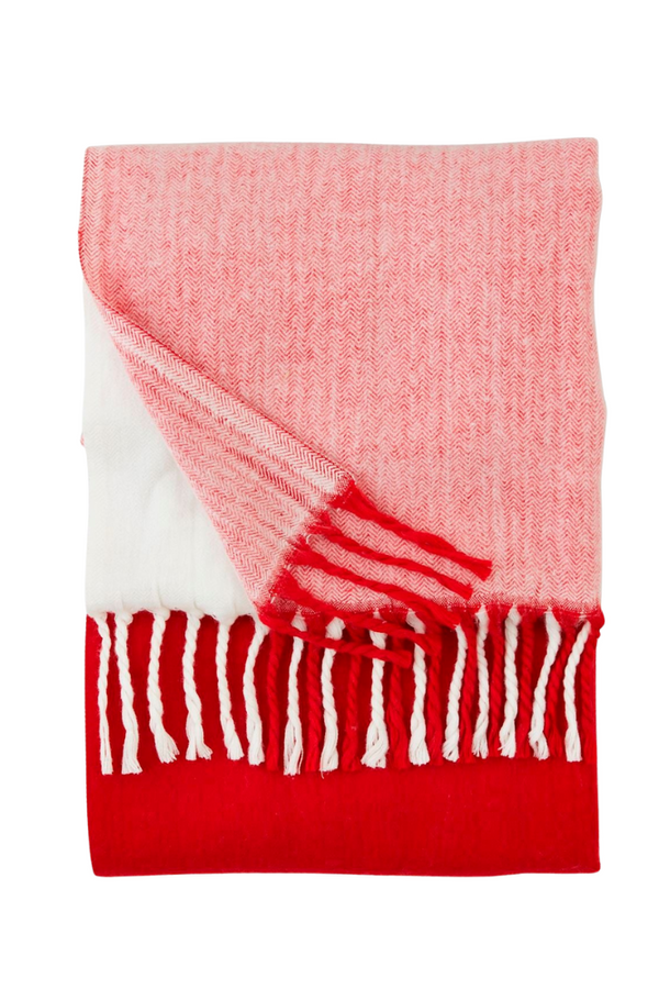 Holiday Throw With Fringe