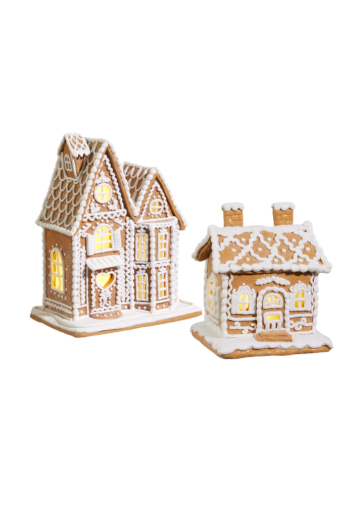 Lighted Gingerbread House