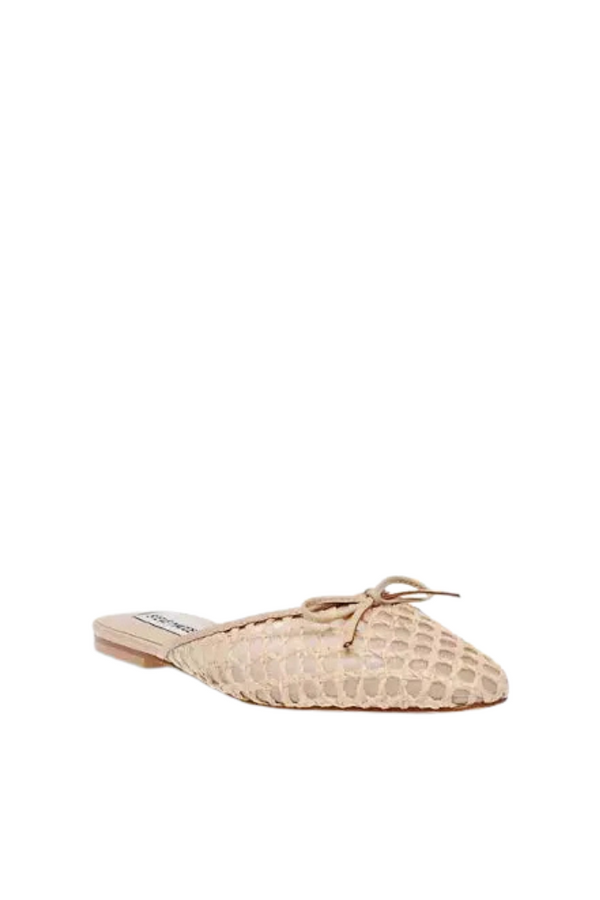 Steve Madden Birdee Tan Raffia Flats