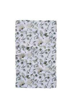 Spring Floral Blossoms Geometry Tea Towel