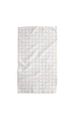 Gigi Beige Geometry Tea Towel