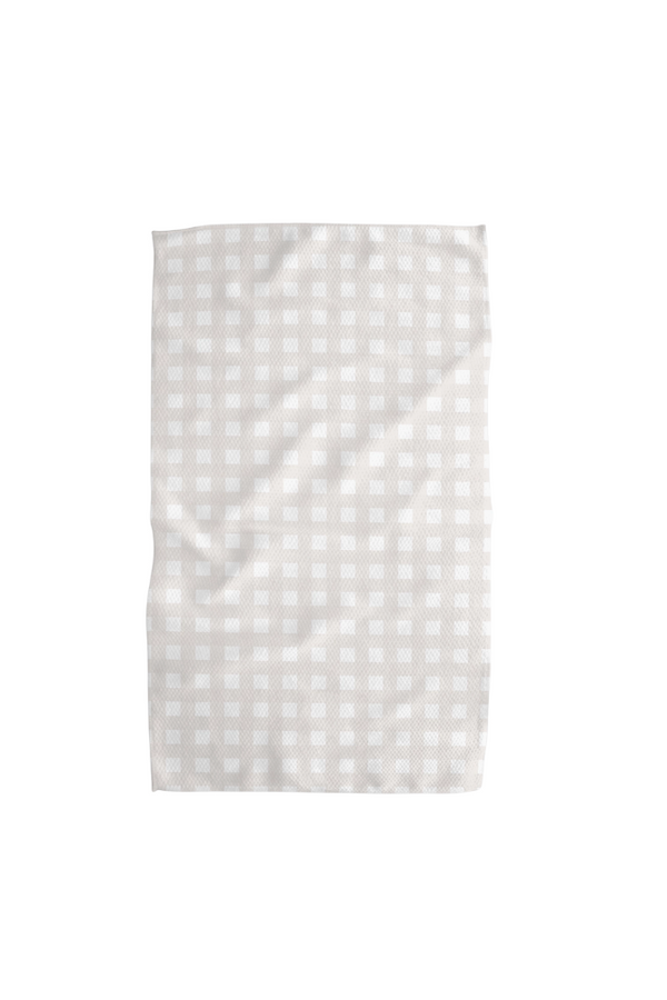 Gigi Beige Geometry Tea Towel