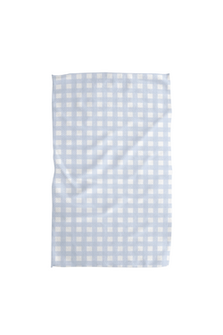 Gigi Light Blue Geometry Tea Towel