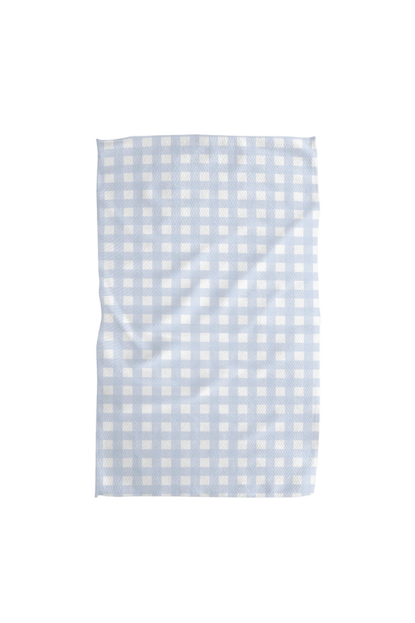 Gigi Light Blue Geometry Tea Towel