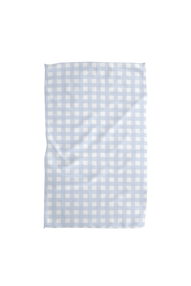 Gigi Light Blue Geometry Tea Towel