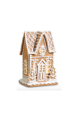 10.5" Deluxe Lighted Gingerbread House