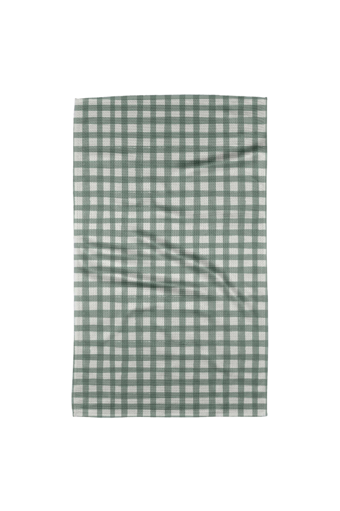 Picnic Gingham Geometry Tea Towel