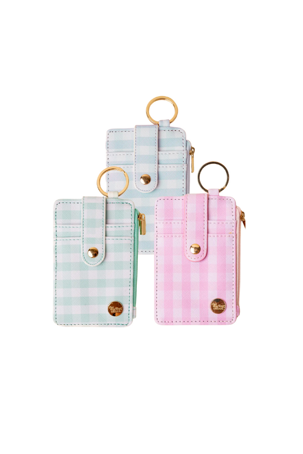 Gingham Keychain Wallet