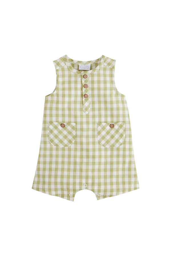 Gingham Shortalls
