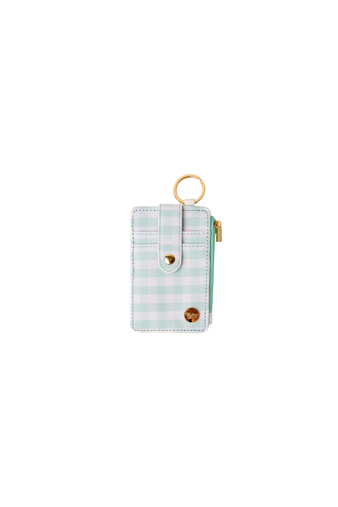 Gingham Keychain Wallet