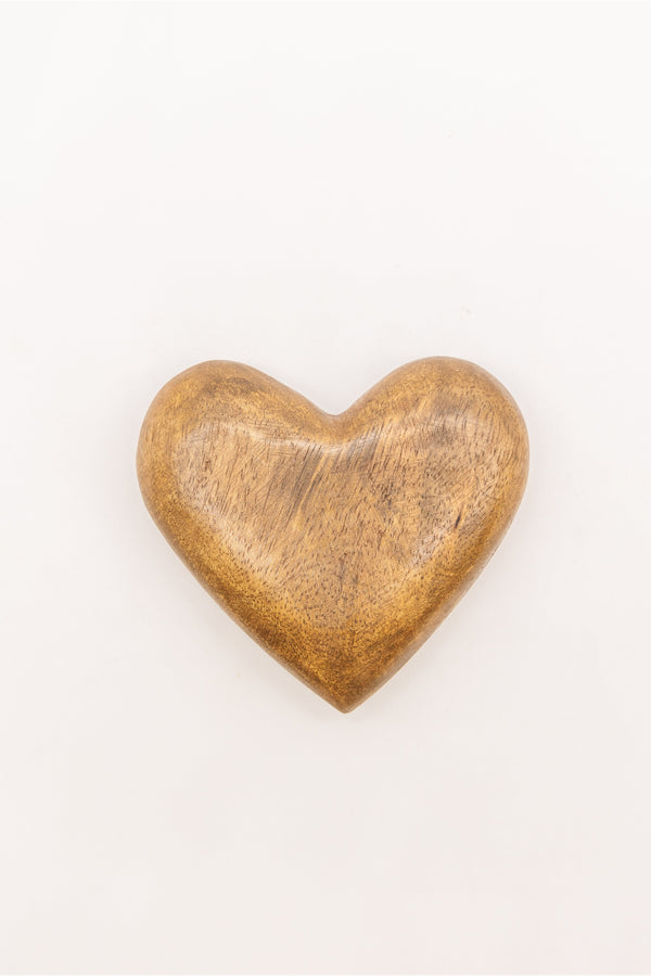 Hand-Carved Wood Heart
