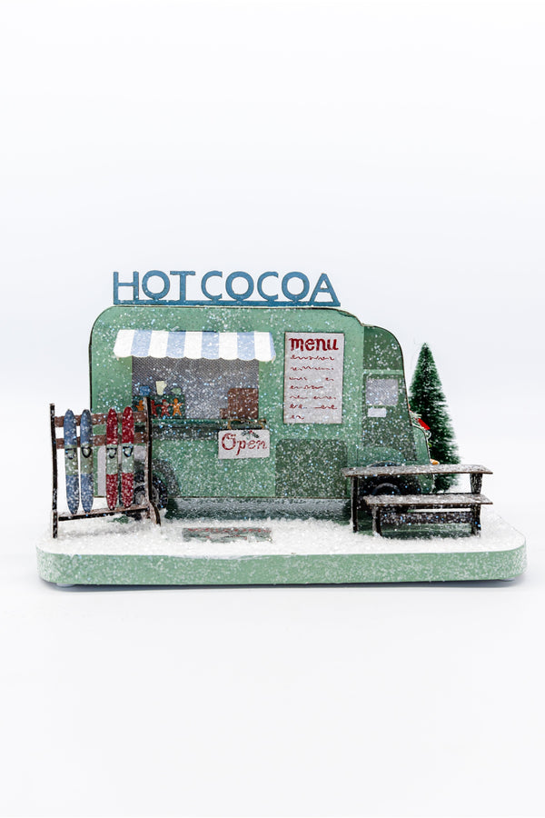 Holiday Hot Cocoa Truck Decor