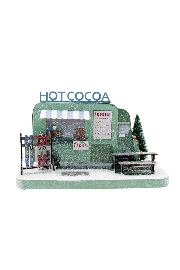 Holiday Hot Cocoa Truck Decor