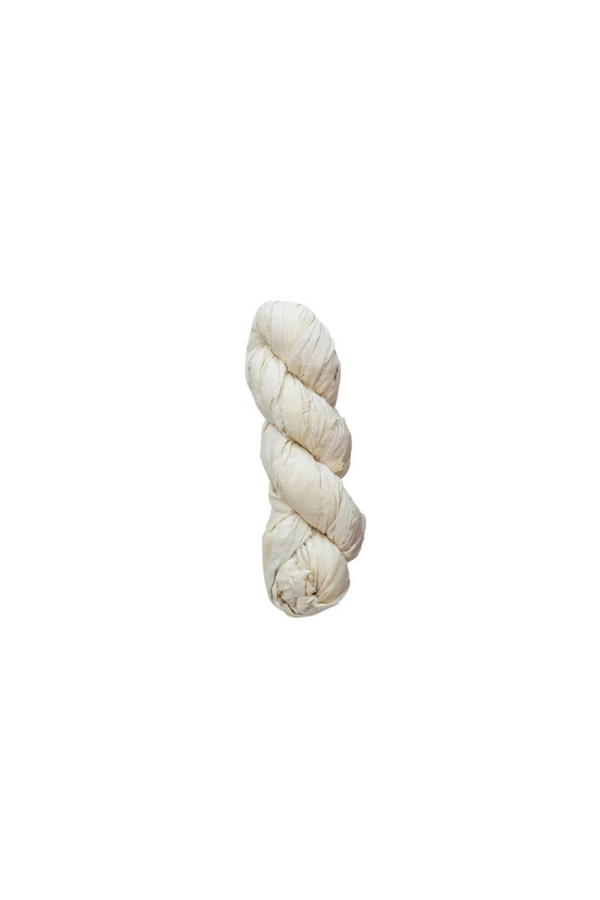 Ivory Torn Silk Ribbon