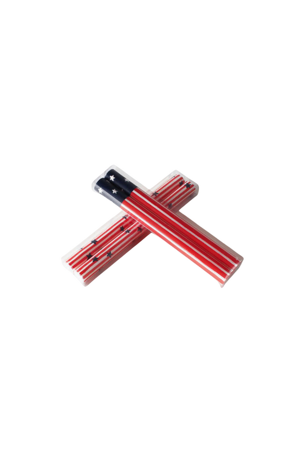 Star Spangled Taper Candles - SET of 2