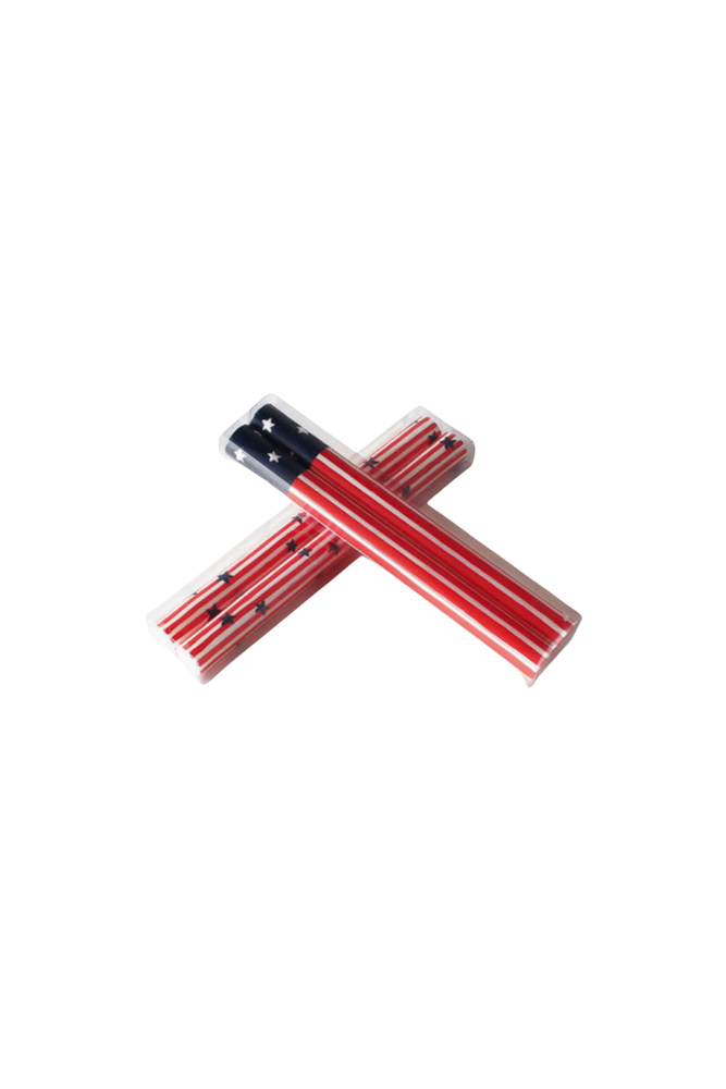 Star Spangled Taper Candles - SET of 2