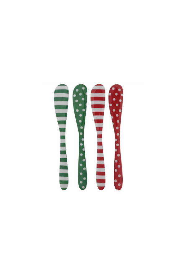 Red, White & Green Canape Knife