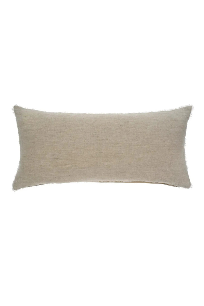 Lina Linen Chambray Lumbar Pillow