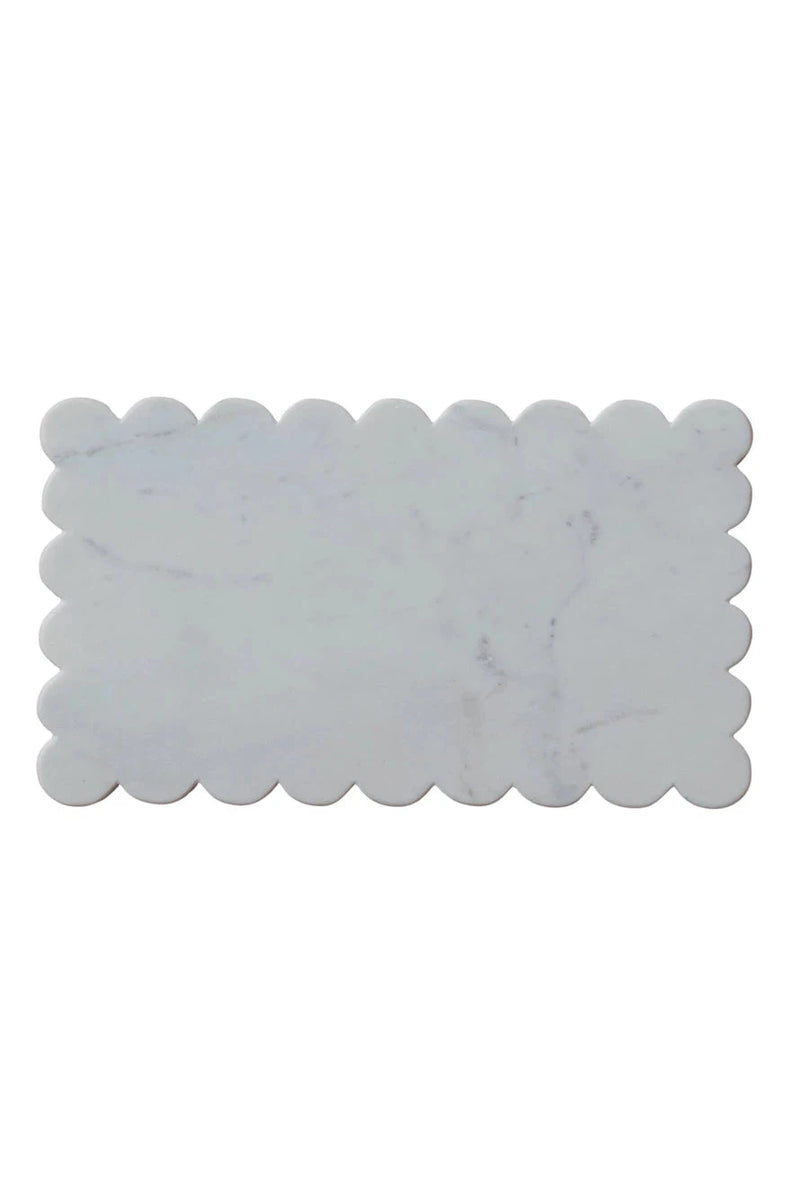 Scalloped Marble Cheese Board