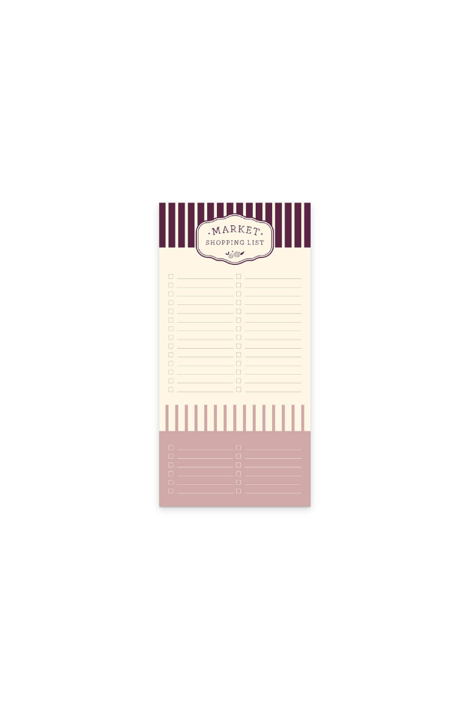 Framed Floral Market List