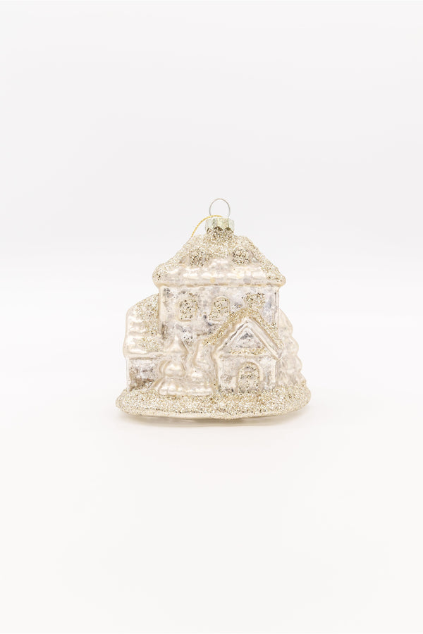 Mercury Glass House Ornament