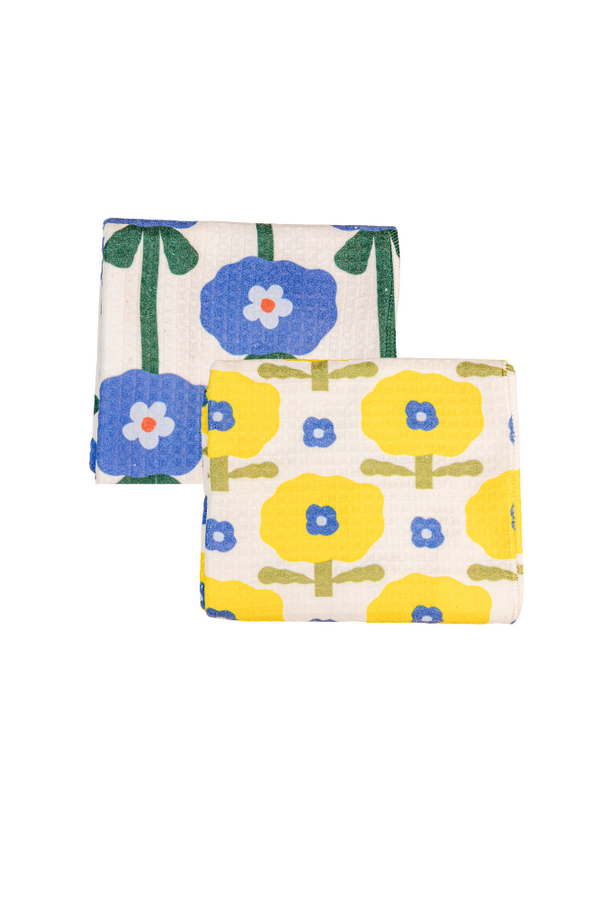 Floral Microfiber Tea Towel