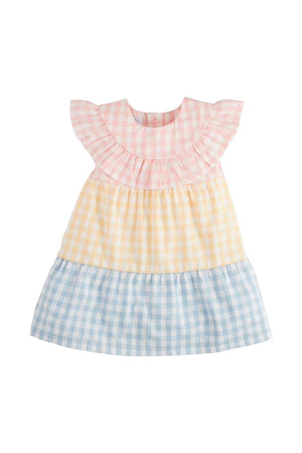 Mixed Pastel Gingham Dress