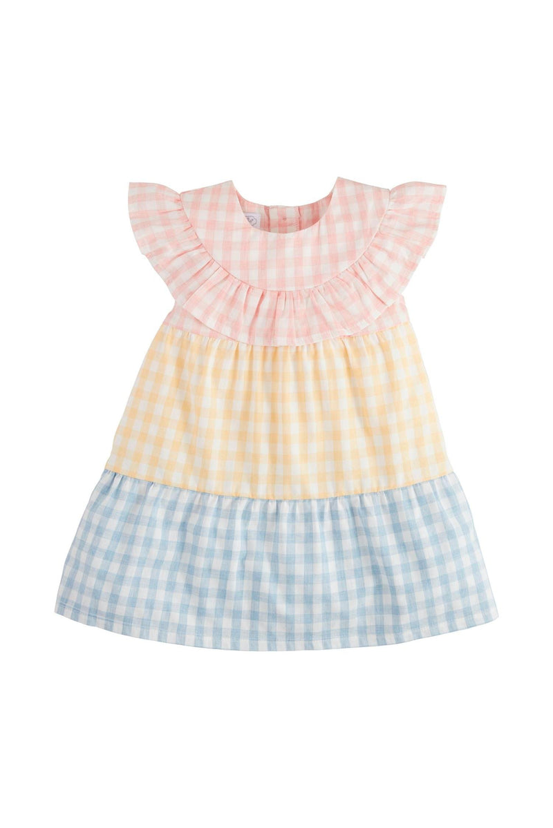 Mixed Pastel Gingham Dress
