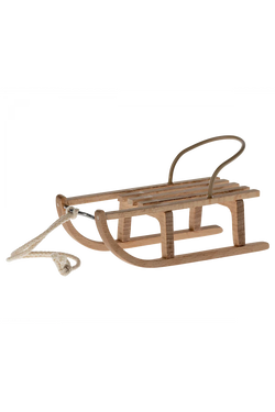 Maileg Mouse Wooden Sled