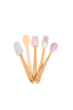 *Mini Pastel Kitchen Silicone Utensil Set