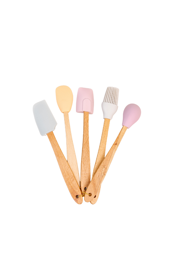 Mini Pastel Kitchen Silicone Utensil Set