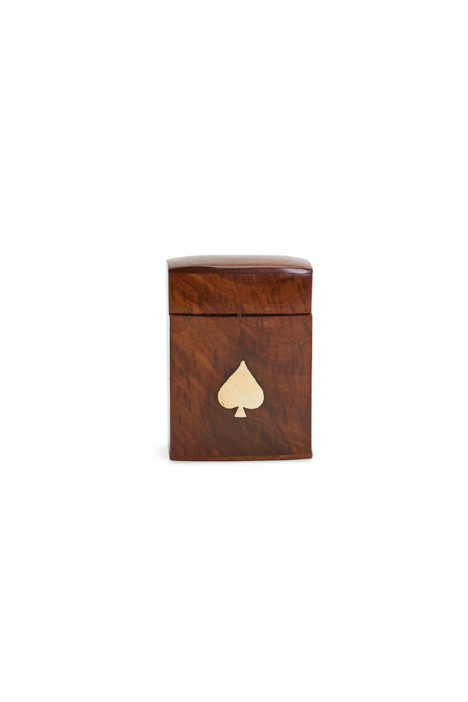 Playing Card Set in Wood Box