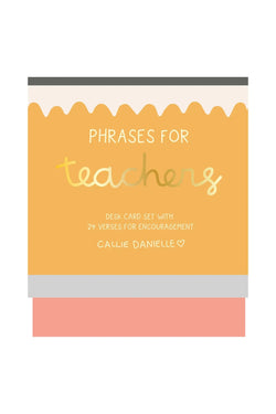 Phrases for Teachers Desk Card Set