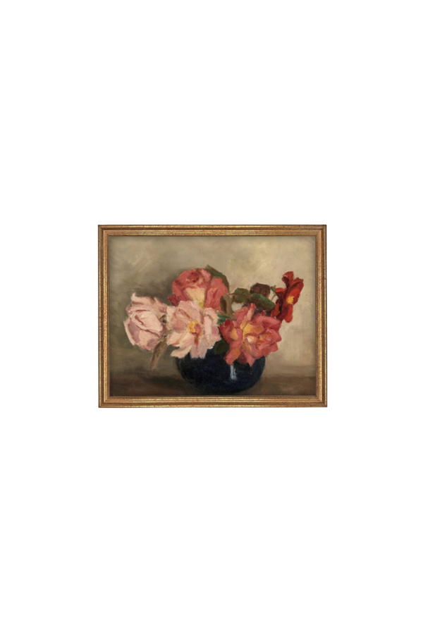 Vintage Pink Florals Art