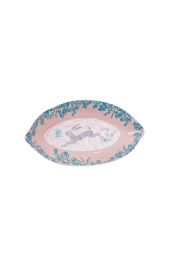 Easter Bunny Pink Dish