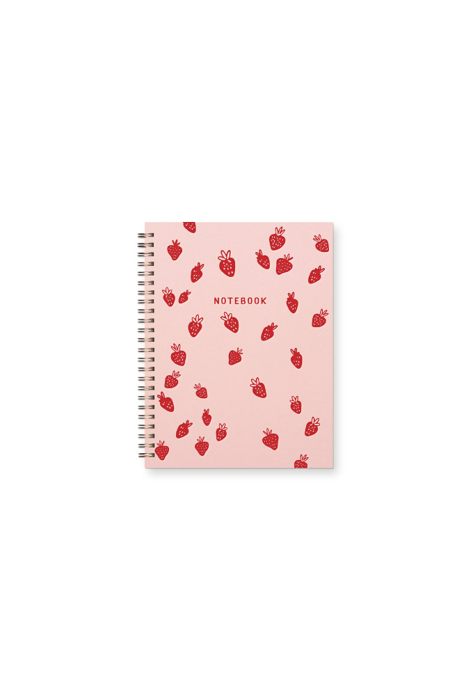 Strawberry Pattern Journal : Lined Notebook