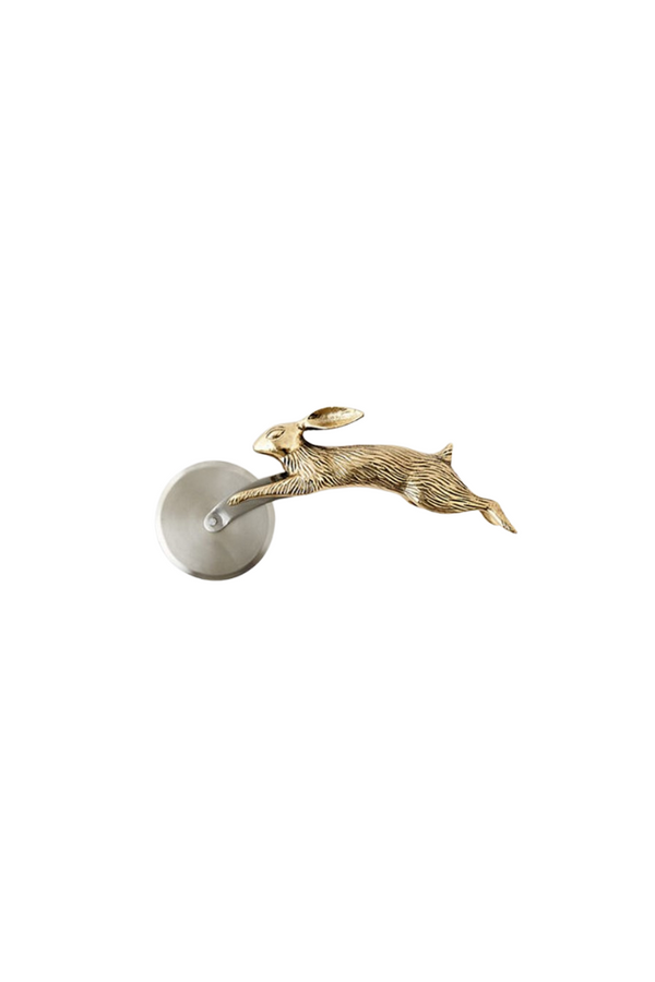 Brass Rabbit Pizza Cutter