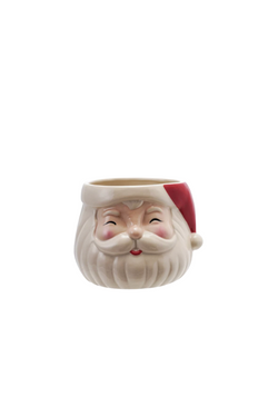 Stoneware Santa Planter